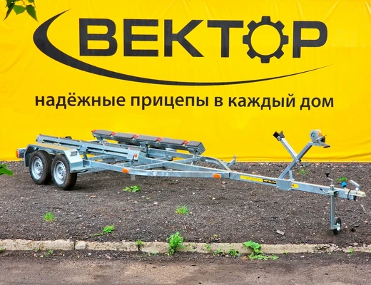 Двухосный прицеп для водной техники без тормоза ЛАВ 81014B с ложементом Двухосный прицеп для водной техники без тормоза ЛАВ 81014B с ложементом