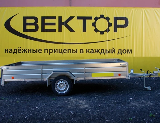 Бортовой одноосный прицеп без тормоза колея 1740 мм ЛАВ 81012C 4.0 Бортовой одноосный прицеп без тормоза колея 1740 мм ЛАВ 81012C 4.0