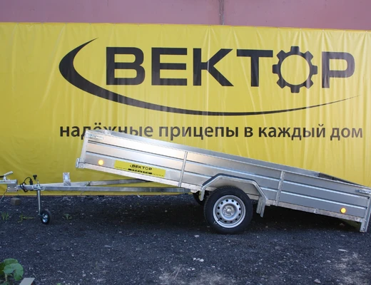 Бортовой одноосный прицеп без тормоза колея 1740 мм ЛАВ 81012C 4.0 Бортовой одноосный прицеп без тормоза колея 1740 мм ЛАВ 81012C 4.0